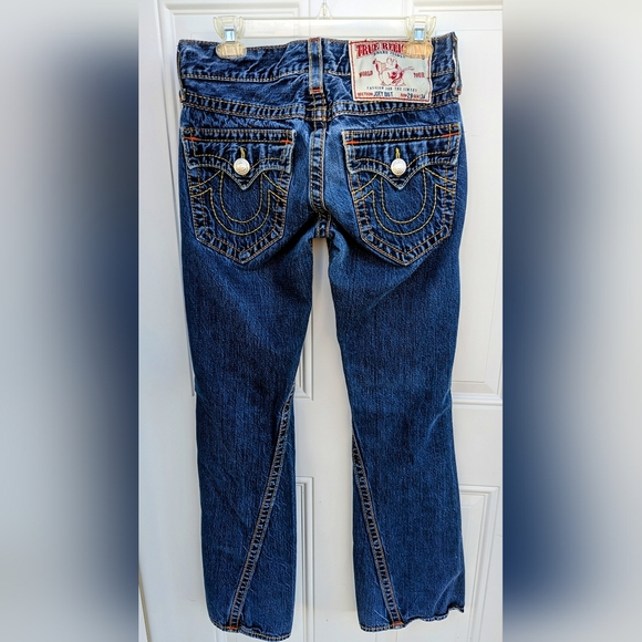 True Religion Women's Preowned Joey Big T Flare Jean's Size 29-34 - Picture 2 of 8